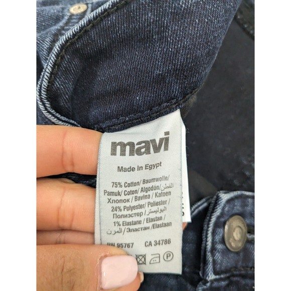 Mavi Zach Straight Leg Jeans Men's Size 36 X 32 Mid Rise Dark Wash Denim - Picture 4 of 10